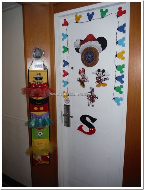 Merrytime Disney Cruise Door, Disney Merrytime Cruise Door Decorations, Disney Cruise Christmas Door Decorations, Disney Door Decorations, Door Decorations Cruise, Cruise Decorations, Disney Magnets, Disney Cruse, Cruise Door Decorations