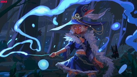 Water Magic Fantasy Art, White Haired Female Character, Magic Fantasy Art, Bubble Witch, Water Magic, Hat Illustration, Interesting Characters, Types Of Magic, Super Powers Art