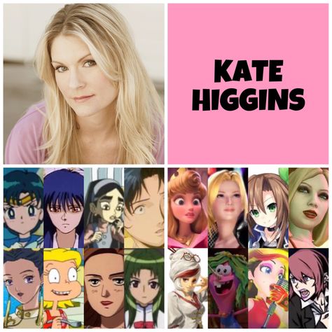 Kate Higgins, Nostalgia Art, Anime Games, Disney Princesses, Voice Actor, Disney Pictures, The Voice, Actors, Disney Princess