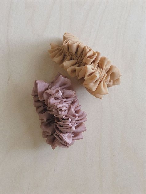 Bridesmaid Scrunchie, Spring Hair Accessories, Diy Hair Scrunchies, Scrunchie Styles, Handmade Scrunchie, Handmade Plushies, Greenville South Carolina, Velvet Scrunchie, Ribbon Headbands