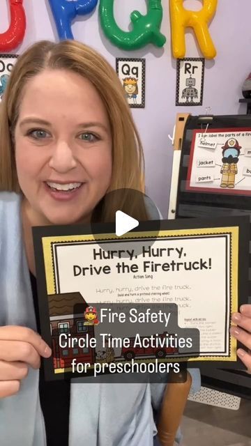 Jamie White on Instagram: "Need ideas for Fire Safety circle time activities?? Here are 3 that are classroom-tested and preschooler-approved!🧯🚒

👨‍🚒Hurry, Hurry Drive the Fire Truck - movement song
👩‍🚒Where’s the Hose - number identification
👨‍🚒Captain Says - active listening

🔥Comment "FIRE" for a link to the Fire Safety Unit! Get a whole week of lesson plans **done for you** in this unit! 👋

#PreschoolTeacher #PlayMatters #PlayMore #PlayIsEnough #PreKTeachers #PlayBasedLearning #EarlyChildhoodEducation #PreschoolTour #LearningThroughPlay #PreschoolActivities #PreKClassroom #PreschoolPlay #ChildhoodEducation #TeacherTips #PreschoolIdeas #PreschoolInspiration #CircleTime #FireSafety" Firefighter Circle Time Activities, Hurry Hurry Drive The Fire Truck Song, Firefighter Preschool Activities, Firefighter Activity, Fire Safety Unit, Safety Activities, Fire Safety Activities, Fire Safety Preschool, Jamie White