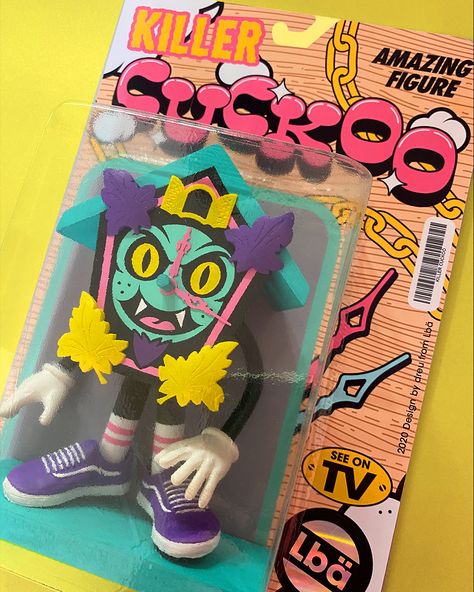 Vinyl Toy Packaging, 3d Toy Design, Retro Toy Packaging, Toy Package Design, Art Toy Packaging, Toy Packaging Design Boxes, Figurine Packaging, Art Toys Design Ideas, Toy Packaging Design