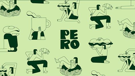 Pero is a cafe based in New Delhi, India boasting a healthy and diverse menu. Designing their Brand Identity and these hand drawn illustration was an amazing experience. Style Scape, Coffee Shop Branding, Brand Illustration, Cafe Branding, Color Drawing Art, Social Design, Food Branding, Coffee Drawing, Color Drawing