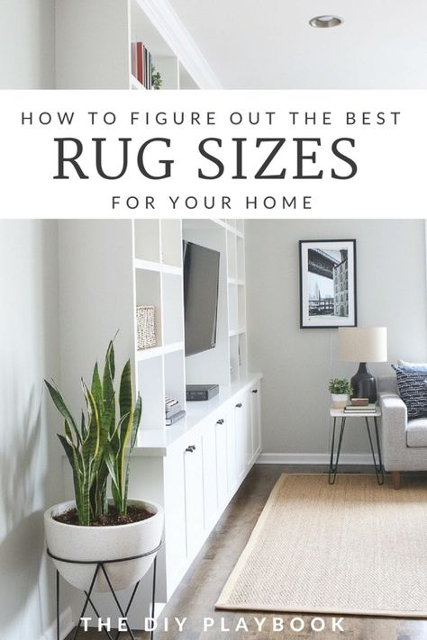 Rookie Tips for Buying the Right Size Rug | The DIY Playbook Styling Home Decor, Dresser Bedroom, Home Neutral, Styling Home, Neutral Accessories, Cheap Carpet, Carpet Pattern, Bedroom Size, Carpet Ideas