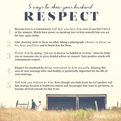 5 ways to show your husband respect. Define Love, Christ Centered Marriage, Showing Respect, Respect Quotes, Relationship Lessons, Sarcasm Quotes, Twin Flame Love, Husband Quotes, To Be Loved