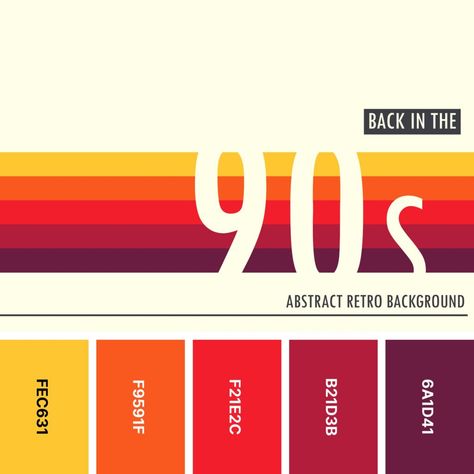 Retro Color Combos, Retro Orange Color Palette, Retro Color Combinations, 50s Color Palette, 90s Color Palette, Retro Palette, Elf Baby, Logos Vintage, Vintage Colour Palette