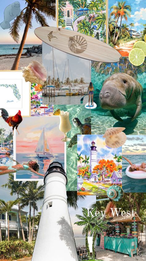 Key west Florida collage Florida Collage, Key West Florida, Summer 24, Florida Keys, Beach Holiday, Key West, Us Travel, Your Aesthetic, This Is Us