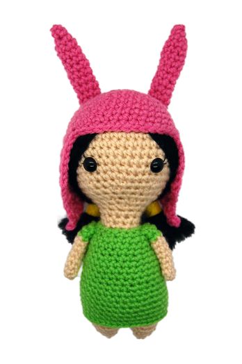 Crochet Bob, Belcher Family, Louise Belcher, Doll Base, Sewing Hats, Light Green Dress, Bob S, Crochet Toys Free, Crochet Hack