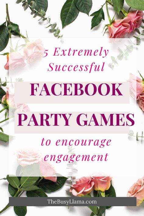 Are you ready for some amazing Facebook Party games? Do you want all the sales and engagement at your party? Of course, you do! If you are trying to sell things on Facebook you may be doing a party of some sort. Direct Sales Party Games, Direct Sales Games, Scentsy Party Games, Facebook Party Games, Facebook Group Games, Online Party Games, Direct Sales Party, Engagement Games, Fb Games