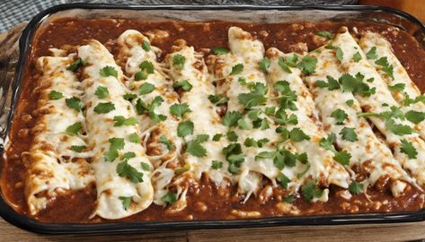 Chicken Enchiladas in Pasilla Chile Sauce Mexican Corn Salad, Quinoa Casserole, Chile Sauce, Cooking Chicken To Shred, Chicken Enchilada Recipe, Melty Cheese, Mexican Chicken, Corn Salads, Chicken Enchiladas