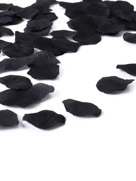 Black  Collar  Non-woven Fabric   Embellished   Wedding & Event Black Rose Petals, Gothic Flowers, Artificial Rose, Gothic Home Decor, Artificial Roses, Office Setup, Put A Ring On It, Blackpink Photos, Wedding Event