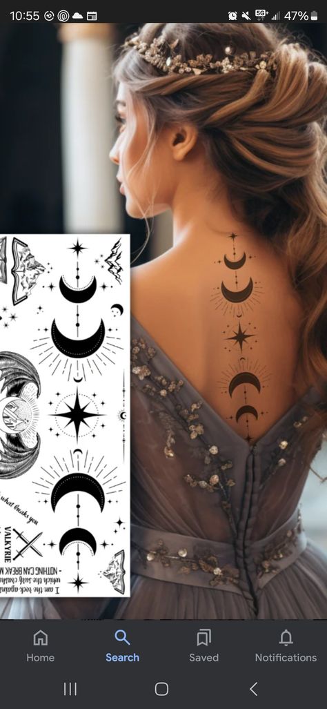 Viking Back Tattoo For Women, Pagan Back Tattoo, Valkyrie Tattoo For Women, Norse Pagan Tattoos For Women, Witchy Chest Tattoo Female, Pagan Tattoo For Women, Maiden Mother Crone Tattoo, Nordic Tattoo Women, Pagan Tattoo Ideas