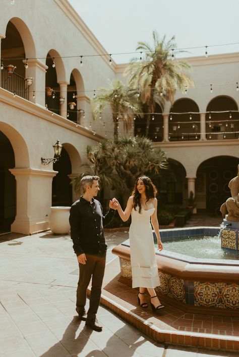 Engagement Photos Park, Balboa Park Wedding, Courthouse Wedding Photos, Balboa Park San Diego, California Engagement Photos, Foto Wedding, Couple Engagement Pictures, San Diego Engagement, Vintage Couples