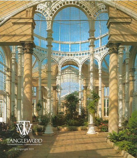 The Great Conservatory at Syon Park - the 18th century orangery is transformed into an orchestrated interplay of solid materials and light! . . 😎 A must-see attraction! . . #historicconservatories #ukconservatories #syonpark #syonparkconservatory #glasshouses #publicconservatories #horticultural #greenhouses #classicalarchitecture #art #architecture #archilovers Baroque Palace, Monument Park, Conservatory Design, Conservatory Garden, Palm House, Royal Botanic Gardens, Old Manor, Grand Homes, Classical Architecture