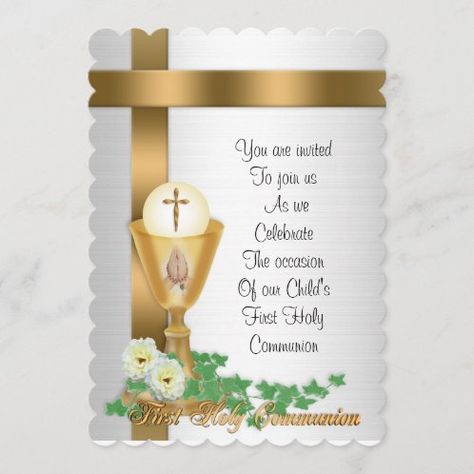 Holy Communion Party, Boys First Communion, Christmas Card Sayings, Confirmation Invitations, Holy Communion Invitations, First Communion Invitations, Communion Party, Communion Invitations, Card Sayings