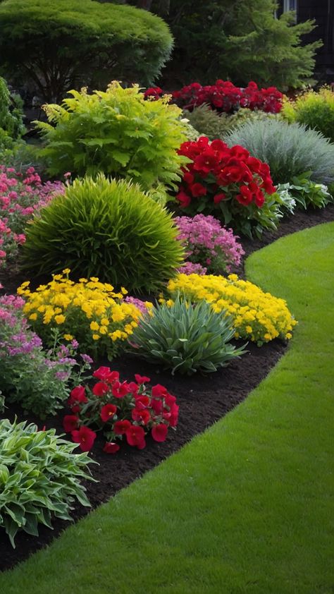 Transform your home's curb appeal with beautiful flower beds in front of your house Discover creative and low-maintenance ideas that incorporate stunning stone features perfect for both full sun and shaded areas Our blog post offers a range of DIY options from rustic designs to elegant arrangements featuring easy perennial plants Learn how to use white rocks and colorful blooms to create an eye-catching landscape Whether you're looking to elevate your garden aesthetic or simp Rock Flower Beds In Front Of House, Full Sun Flower Bed Ideas, Beautiful Flower Beds, Rock Flower Beds, Easy Perennials, White Rocks, Garden Flower Beds, Flower Bed Ideas, Garden Aesthetic