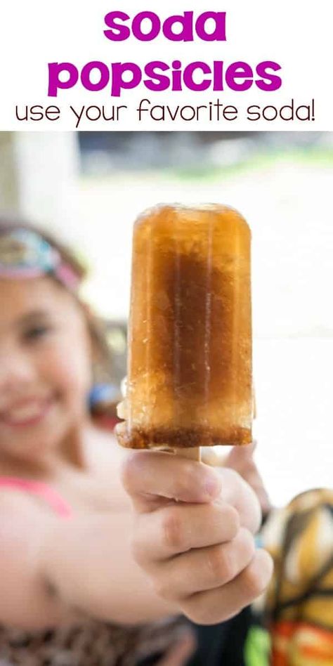 Sprite Popsicles, Coke Recipes, Diy Popsicles, Gin And Soda, Freeze Pops, Homemade Popsicles, Soda Stream, Diet Soda, Orange Soda