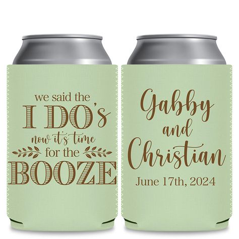 Amazing Wedding Koozies, Cups & Glasses from ThatWeddingShop Memorable Wedding Favors, Wedding Koozies, Memorable Wedding, Wedding Quotes, Can Coolers, Vow Renewal, Wedding Humor, Coolers, Spring Wedding