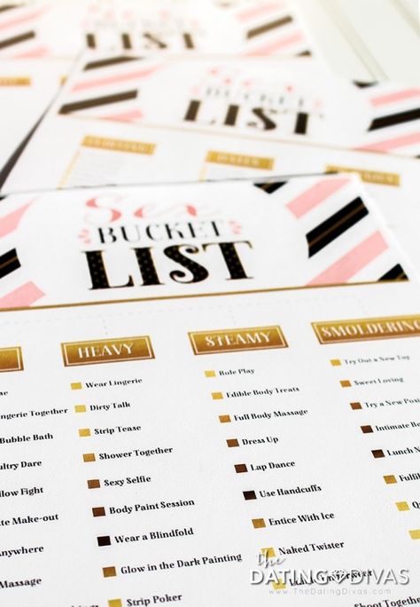 Relationship Bucket List, Bucket List Printable, Affair Recovery, Romance Tips, Shower Together, Bucket List Ideas, The Dating Divas, Dating Divas, List Printable