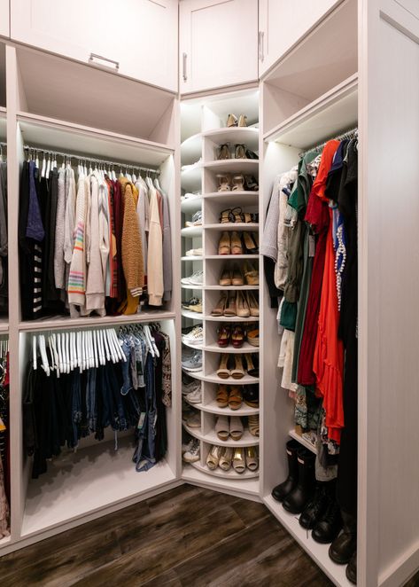 Small Master Closet, Transitional Closet, Davie Florida, Master Closet Design, House Closet, Dream Closet Design, Walk In Closet Design, Closet Design Layout, California Closets