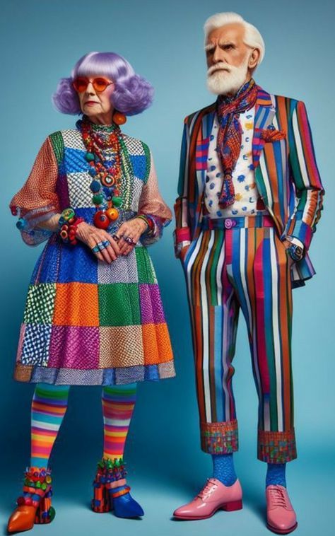 Scene Costume, Clowncore Outfit, Fluffy Earrings, Unusual Clothing, Ugly Clothes, Baddie Winkle, Crazy Fashion, Unusual Clothes, Eccentric Style