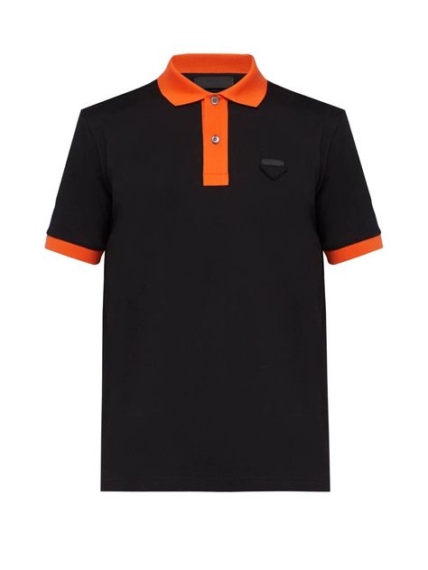 Prada Prada Polo Shirt | Grailed Prada Polo Shirt, Prada Top, Black Polo Shirt, Black Polo, Men's Tops, Prada Men, Cotton Polo Shirt, Cotton Polo, Contrast Trim