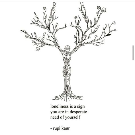 Loneliness Tattoos Lonliness, Ignored Quotes, 4 Tattoo, Rupi Kaur, Let It Out, Ink Ideas, Yoga Quotes, Simplistic Tattoos, First Tattoo