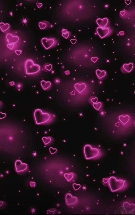 Pink Hearts Black Background, 2000 Background, Pink Grunge Aesthetic, Pink Heart Wallpaper, Pink And Black Wallpaper, Y2k Background, Glittery Wallpaper, Goth Wallpaper, Beautiful Butterflies Art