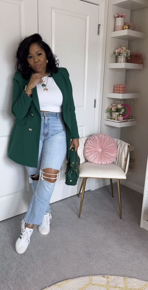 Wool Two Piece Outfit, Casual Cute Work Outfit Fall, Sneaker And Dress Pants, White And Ivory Outfit, Business Casual Outfits For Work Black Women, Millennial Professional Outfit, Kick Back Outfit Party, Olive And Mustard Outfit, Woman Evolve Conference Outfits