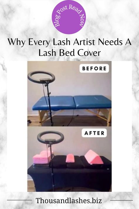 WHY EVERY LASH ARTIST NEEDS A LASH BED COVER As a lash technician, I always ensure that my client has a comfortable experience while they lay back and relax. The lash bed cover helps to decorate your massage table. It will also protect the massage bed from getting dirty, It will however NOT prevents any possible contamination from other clients. Lash Bed, Lash Technician, Massage Bed, Massage Table, Lash Artist, Bed Cover, Bed Covers, Massage, Lashes