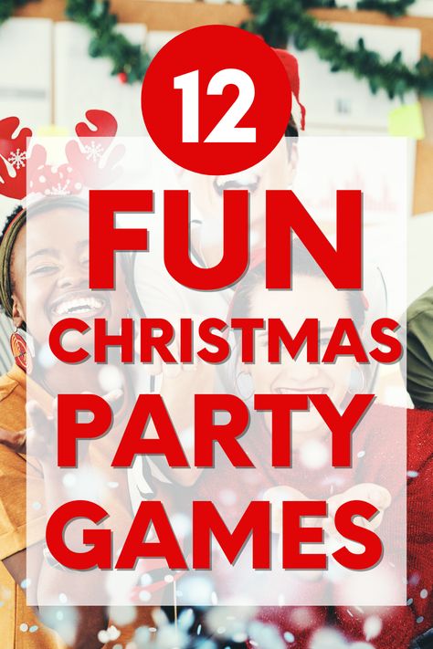 Looking for easy and fun Christmas party games? These hilarious games are easy to put together and have everyone laughing. Fun reindeer games, printable Christmas games, and Christmas minute to win it. Guess The Person Game, Reindeer Panty Hose Game, Christmas Games For Older People, Christmas Family Games Ideas Activities, Reindeer Poop Game, Girls Christmas Party Games, Christmas Games For Older Adults, Best Christmas Games Families, Christmas Party Kids Games