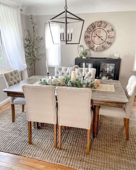 Dining table with bench