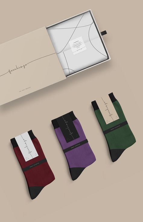 Feeelings – the brand of premium socks on Behance Socks Label Design, Sock Packaging Design, Socks Packaging Ideas, Socks Photoshoot, Sock Packaging, Brand Socks, Socks Package, Socks Photography, Adidas Socks