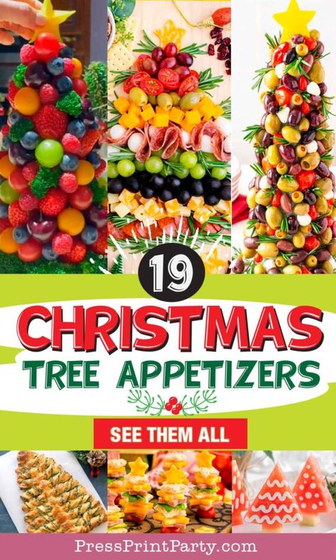 Fun Holiday Appetizers, Creative Christmas Appetizers, Appetizers Appetizers, Holiday Appetizers Christmas, Best Christmas Appetizers, Best Holiday Appetizers, Appetizers Christmas, Cooking Party, Holiday Appetizers Recipes