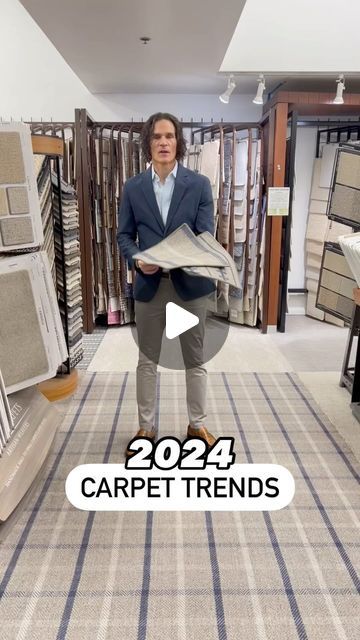 Lewis Floor and Home on Instagram: "Rolling out the patterned carpet! ⭐  One of the hottest trends of 2024, these two @stantoncarpet styles are available in a range of colorways that transform any floor into a runway.   Experience the styles for yourself at our Northbrook showroom via #linkinbio.  #interiordesigntrend #flooringtrend #trendingstyle #designtrend2024 #northbrookillinois #flooringstyle #carpetstyle #carpettrends #patternedcarpet" Trendy Carpet Living Rooms, Multiple Carpets One Room, Living Room With Light Carpet, Carpeted Bedroom Aesthetic, Living Room Wall To Wall Carpet, Modern Carpet Ideas, Patterned Carpet Living Room, Home Carpet Ideas, 2024 Carpet Trends For Home