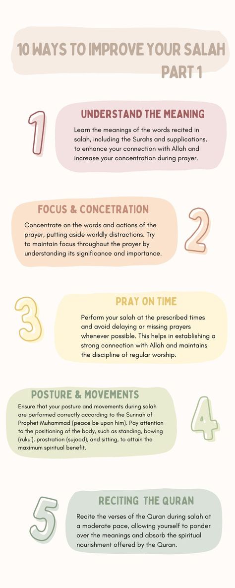 If you're struggeling with your prayer here are 10 ways to improve it. Don't forget to save ✅ Follow for more Islamic knowledge. #islam #muslim #ramadan #prayer #salat #success #holyquran #holy #quran #fasting #Allah #God #prophetmuhammad #prophet #hadith #reminder #lasthour #judgementday #islamicmanners #manners Salat Prayer, Salah Prayer, Ramadan Prayer, Muslim Ramadan, Allah God, Islamic Knowledge, Prophet Muhammad, Quran Quotes Inspirational, Holy Quran