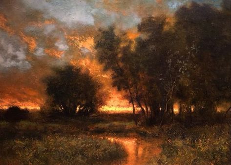 William Storck on Instagram: "Sunsets #tonalism#tonalist#tonalistpainter #tonalistpainting #tonalistlandscape #landscape #landscapepainting #landscapepainter #oilpainting#oilpainter #oilonlinen#approachingnight#comingtwilight#twilight#fadingsunlight#luminist#luminescence #refulgentsky#williwawstudio#fineart#fineartcollectors" Foto Art, Ethereal Art, Art Inspiration Painting, Nature Aesthetic, 그림 그리기, Pretty Art, Abstract Landscape, Beautiful Paintings, Pretty Pictures