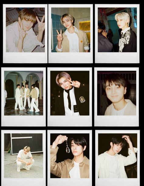 Instax Aesthetic, Enhypen Polaroid, Korean Image, Kpop Polaroid, Scrapbook Pictures, Instax Photos, Lomo Card, Aesthetic Letters, Photo Card Template