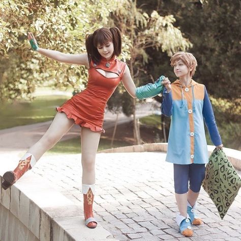 Seven deadly sins cosplay: Diane and King❤ Diane And King, Seven Deadly Sins Cosplay, Chica Cosplay, King X Diane, Cosplay Couple, Couples Cosplay, Best Couples Costumes, Couple Cosplay, Epic Cosplay