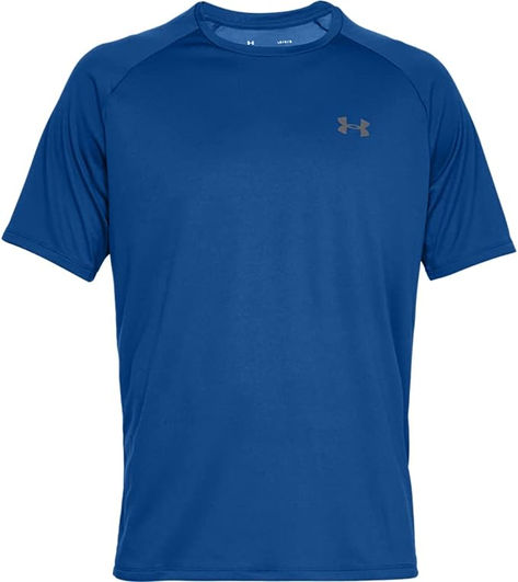 UA Tech fabric is quick-drying, ultra-soft & has a more natural feel
Material wicks sweat & dries really fast
UA Tech is our original go-to training gear: loose, light, and it keeps you cool. That's why this men's training T-shirt is everything you need.
New, streamlined fit & shaped hem
TALL Sizes: All tall sizes are 2”/ 5 cm longer than regular sizes. Sleeve lengths are adjusted proportionately depending on silhouette.
Loose: Fuller cut for complete comfort. Royal Blue Shorts, Under Armour Logo, Training Gear, Team 7, Mens Short Sleeve Shirt, Under Armour Shirts, Under Armour Men, Wicks, Men Short Sleeve