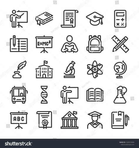 Education icons set. University symbols. Line style #Ad , #paid, #set#icons#Education#University University Symbol, University Icon, Interactive Magazine, Campus Landscape, Chicken Brands, Education University, Icon Design Inspiration, Education Icon, Branding Projects