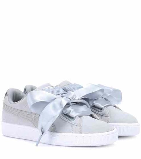 Basket Heart suede sneakers | Puma Puma Basket Heart, Valentino Garavani Sneakers, Pretty Sneakers, Adidas Originals Superstar, Sneakers Puma, Fresh Shoes, Puma Suede, Puma Sneakers, Fenty Puma