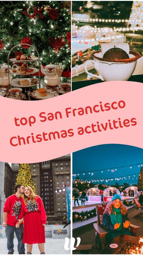 All my favorite San Francisco Christmas things to do! From ice skating Union Square, seeing San Francisco holiday lights, shows, pop-up bars and more. So many fun holiday things to do in the Bay Area! San Francisco Christmas, Christmas In San Francisco, San Francisco With Kids, Christmas Eve Service, Christmas Things To Do, German Christmas Markets, Airbnb Promotion, Christmas Pops, Christmas Events