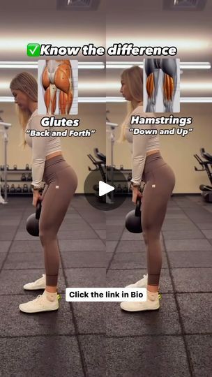 2.1K views · 1.1K reactions | Get FREE Ebook Fit in Just 15 Minutes a Day! 🚀

Discover the ultimate fitness solution for busy women with our 15 Minute Fitness Guide. Transform your body with quick and effective workouts designed to fit seamlessly into your daily routine. 

Glutes vs Hamstrings 🤫

Romanian deadlift: an amazing exercise to target your glutes and hamstrings, but more glutes🔥

✅ more glute dominant 
✅ more bend in your knees 
✅ lower until you can’t push your hips further back
✅ keep neutral spine and core engaged 
✅ think of “Back and Forth” motion 

Stiff leg deadlift: more hamstrings 

✅ less bend in your knee
✅ lower until you can no longer stretch your hamstrings 
✅ keep neutral spine and core engaged 
✅ think of “Down and Up” motion 

I like to incorporate both moveme Romanian Deadlift, Stiff Leg Deadlift, Fitness Guide, Hamstring Workout, Busy Women, Fitness Design, Effective Workouts, Workout Guide, 1k Views