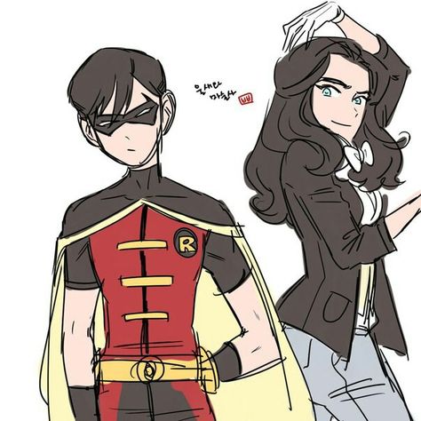 Young Justice Fan Art || Robin and Zatanna Fan Art Raven And Zatanna, Robin X Zatanna, Zatanna X Robin, Zatanna X Nightwing, Robin And Zatanna, Nightwing And Zatanna, Young Justice Zatanna, Young Justice Fanart, Zatanna Young Justice