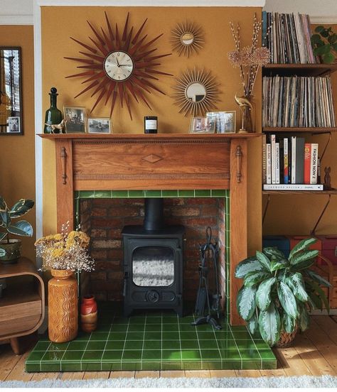 Sophia Rosemary, Unused Fireplace, Stove Installation, Chimney Breast, Cosy Living Room, Home Fireplace, Cinema Room, Living Room Spaces, Fireplace Tile