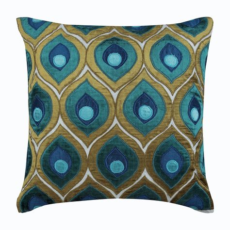 Art Deco Couch, Art Deco Peacock, Art Deco Bed, Green Pillows Decorative, Art Deco Pillow, Green Velvet Pillow, Green Pillow Covers, European Pillows, Couch Pillow Covers