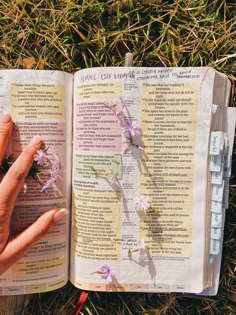 Christian Ethereal Aesthetic, Garden Bible Study, Morning Devotional Aesthetic, Bible Mood Board, Bible And Flowers Aesthetic, Bible Quiet Time, Bible Study Outside, Aesthetic Devotion Journal, Christian Inspo Aesthetic