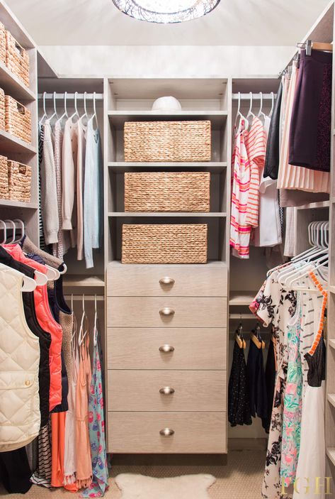 California Closets review with pricing including before and after photos | California Closets master walk in | California Closets drawers and shoe storage | California Closets small walk in bedroom Small Square Walk In Closet Designs Layout, Small California Closets, Walk In Square Closet, Closet With Shelves Organization, Square Closet Designs Walk In, Small Square Closet Layout, 5x4 Closet Layout, Square Closet Ideas, Small Square Closet Organization