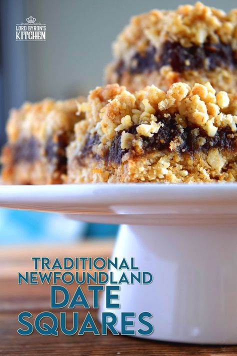 Christmas Baking Recipes | Newfoundland Date Squares are a traditional Newfoundland treat | Facebook Date Squares Old Fashioned Newfoundland, Newfoundland Recipes, Date Squares, Christmas Baking Recipes, Crumb Topping, Newfoundland, Christmas Baking, Baking Recipes, Easy Meals